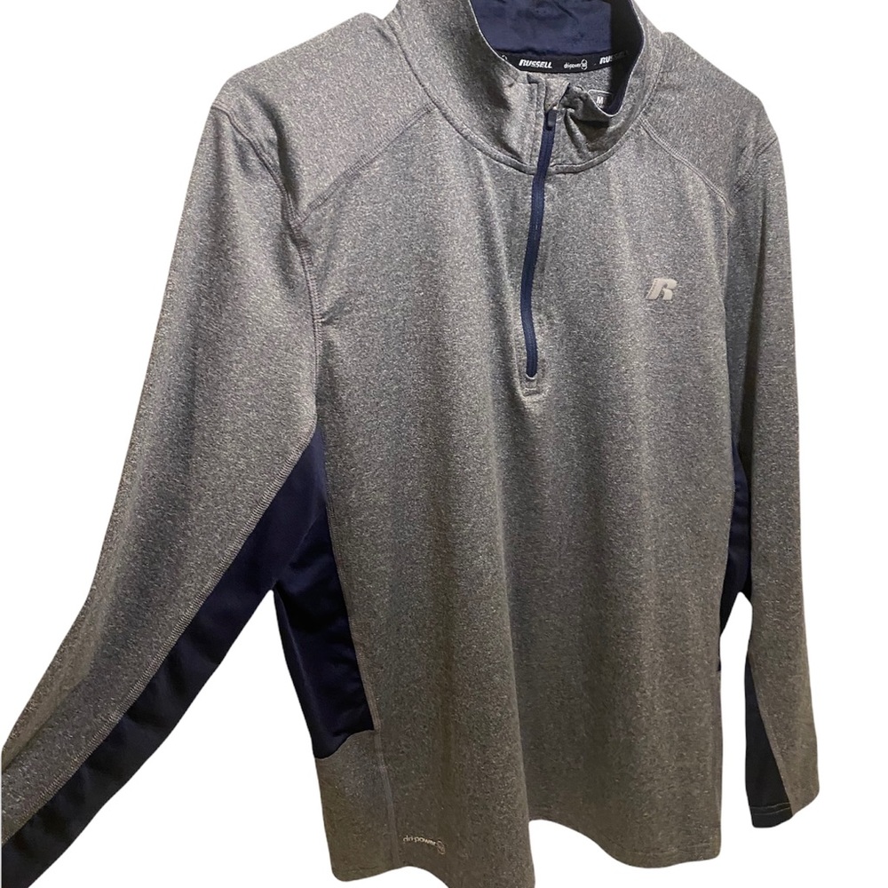MENS M Russell Dri-Power 360 Quarter Zip Jacket Athletic Fit